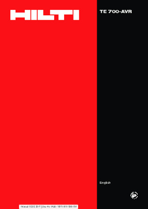 Čekići i razbijači za rušenje Hilti TE 700-AVR