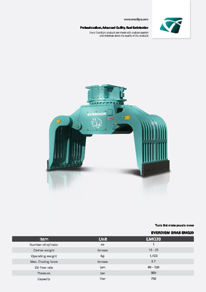 Grabilice za sortiranje rušenja Everdigm EMG 20