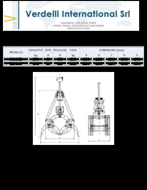 Grabilice za sortiranje rušenja Verdelli F.M. 1600