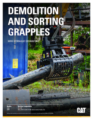 Grabilice za sortiranje rušenja Caterpillar G308