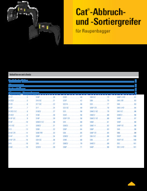 Grabilice za sortiranje rušenja Caterpillar G318