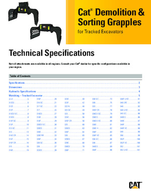 Grabilice za sortiranje rušenja Caterpillar G318