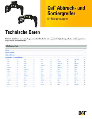Grabilice za sortiranje rušenja Caterpillar G318-WH