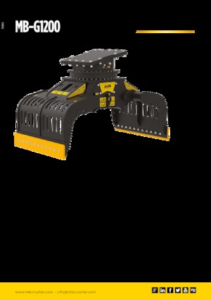 Grabilice za sortiranje rušenja MB Crusher MB-G1200