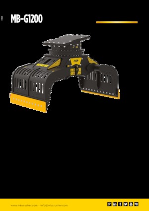 Grabilice za sortiranje rušenja MB Crusher MB-G1200