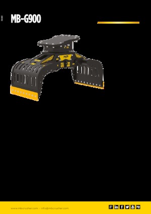 Grabilice za sortiranje rušenja MB Crusher MB-G900