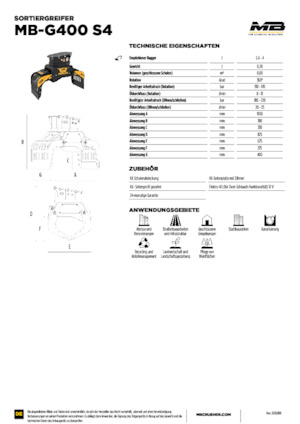 Grabilice za sortiranje rušenja MB Crusher MB-G400 S4