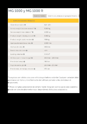 Grabilice za sortiranje rušenja Epiroc MG 1000 R 