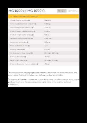 Grabilice za sortiranje rušenja Epiroc MG 1000 