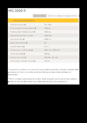 Grabilice za sortiranje rušenja Epiroc MG 3000 R