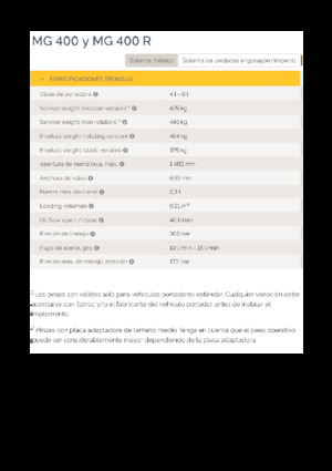 Grabilice za sortiranje rušenja Epiroc MG 400