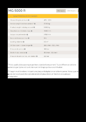 Grabilice za sortiranje rušenja Epiroc MG 5000 R