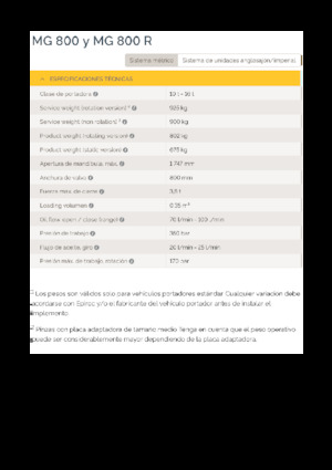 Grabilice za sortiranje rušenja Epiroc MG 800 R 