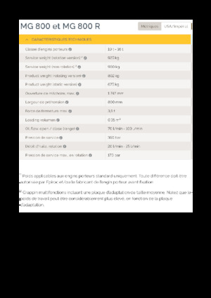 Grabilice za sortiranje rušenja Epiroc MG 800 R 