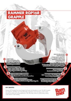 Grabilice za sortiranje rušenja Rammer RGP16R