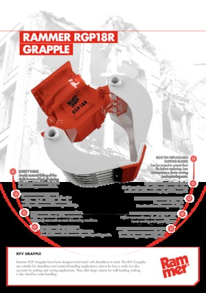 Grabilice za sortiranje rušenja Rammer RGP18R