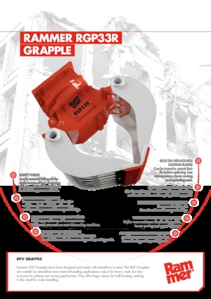 Grabilice za sortiranje rušenja Rammer RGP33R
