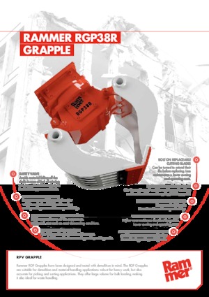Grabilice za sortiranje rušenja Rammer RGP38R