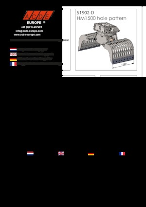 Grabilice za sortiranje rušenja ACDE S1902-D