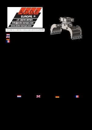 Grabilice za sortiranje rušenja ACDE S603-D