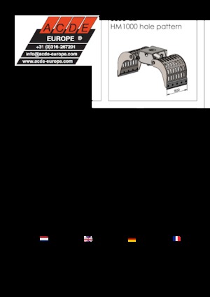 Grabilice za sortiranje rušenja ACDE S803-ZD