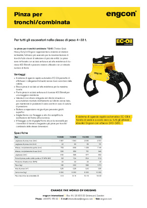 Grabilice za sortiranje rušenja engcon TG55HD