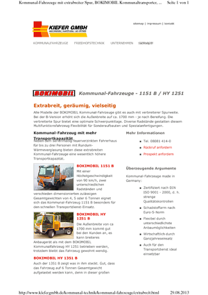 Prednje kuke za komunalne traktore Reform Werke Boki 1151 B