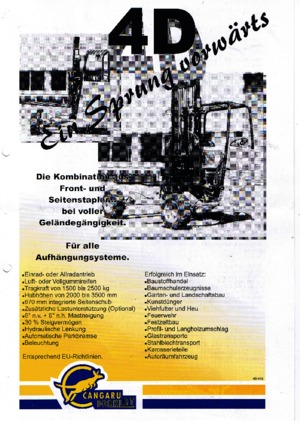 Dizelski viličari montirani na kamione Cangaru / Transmanut 4D.5D5.3.2028 F