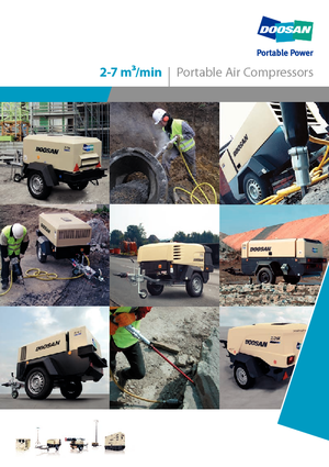 Prijenosni zračni kompresori - dizel, električni, benzinski Doosan 7/41 