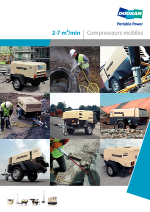 Prijenosni zračni kompresori - dizel, električni, benzinski Doosan 7/41 