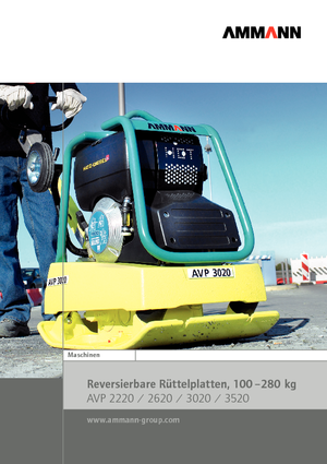 Reverzibilni kompaktori s vibracionim pločama Ammann AVP 2620