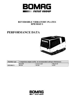 Reverzibilni kompaktori s vibracionim pločama Bomag BPH 80/65 S