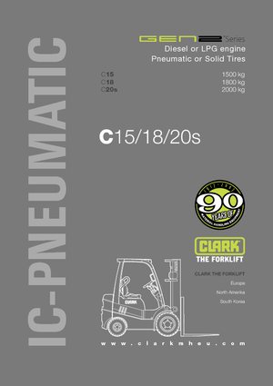 Dizelski viljuškari Clark C 15 D