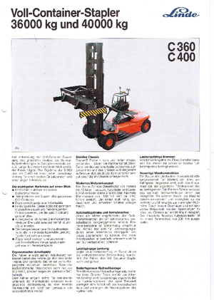 Dizelski viljuškari Linde C 400/3