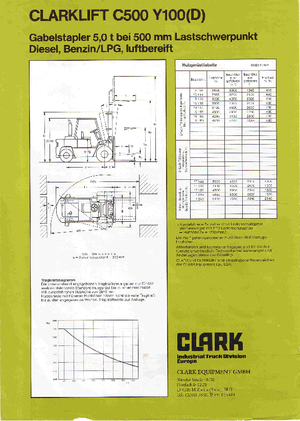 Dizelski viljuškari Clark C 500-y-100 D