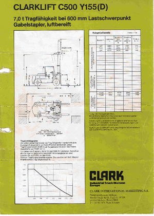 Dizelski viljuškari Clark C 500-y-155 D