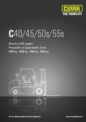 Dizelski viljuškari Clark C 55 s D