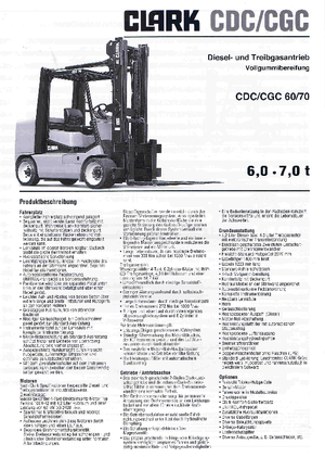 Dizelski viljuškari Clark CDC 60