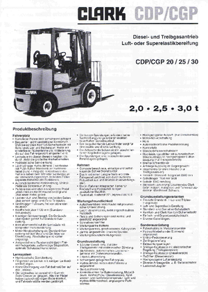 Dizelski viljuškari Clark CDP 25