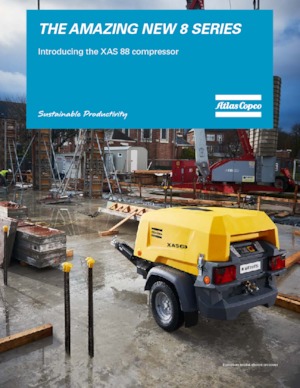 Prijenosni zračni kompresori - dizel, električni, benzinski Atlas Copco XAS 88 Kd