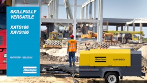 Prijenosni zračni kompresori - dizel, električni, benzinski Atlas Copco XAVS 186 Jd