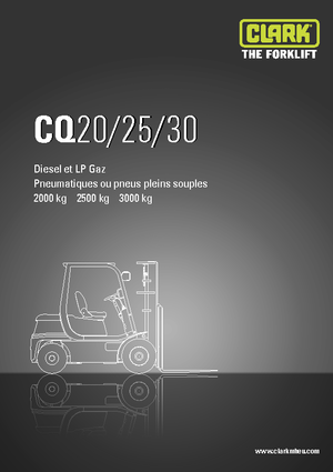 Dizelski viljuškari Clark CQ 25