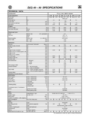 Dizelski viljuškari Desta D 40