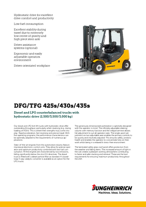 Dizelski viljuškari Jungheinrich DFG 430s