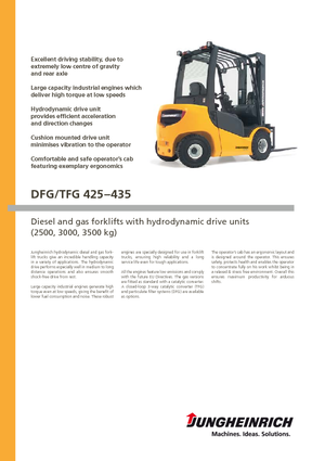 Dizelski viljuškari Jungheinrich DFG 425