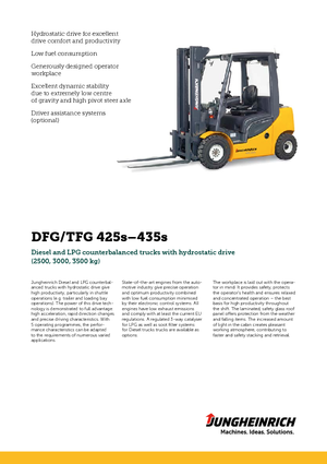 Dizelski viljuškari Jungheinrich DFG 435s