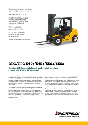 Dizelski viljuškari Jungheinrich DFG 540s