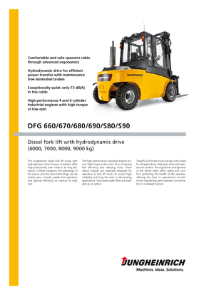 Dizelski viljuškari Jungheinrich DFG S80