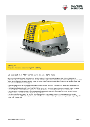 Reverzibilni kompaktori s vibracionim pločama Wacker Neuson DPU130Le