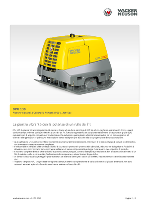 Reverzibilni kompaktori s vibracionim pločama Wacker Neuson DPU130Le